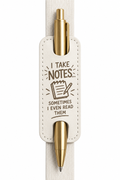 Bookmark pen holder and gold pen