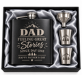 Dad fathers day flask set