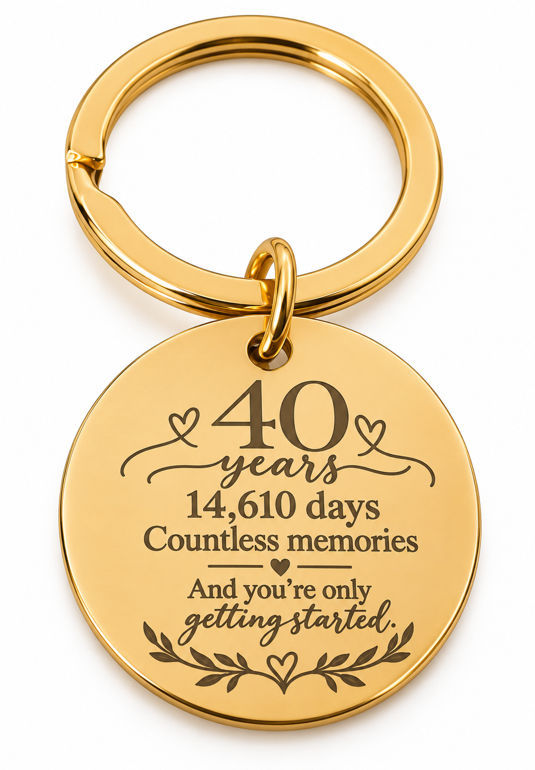 40 years Keyring