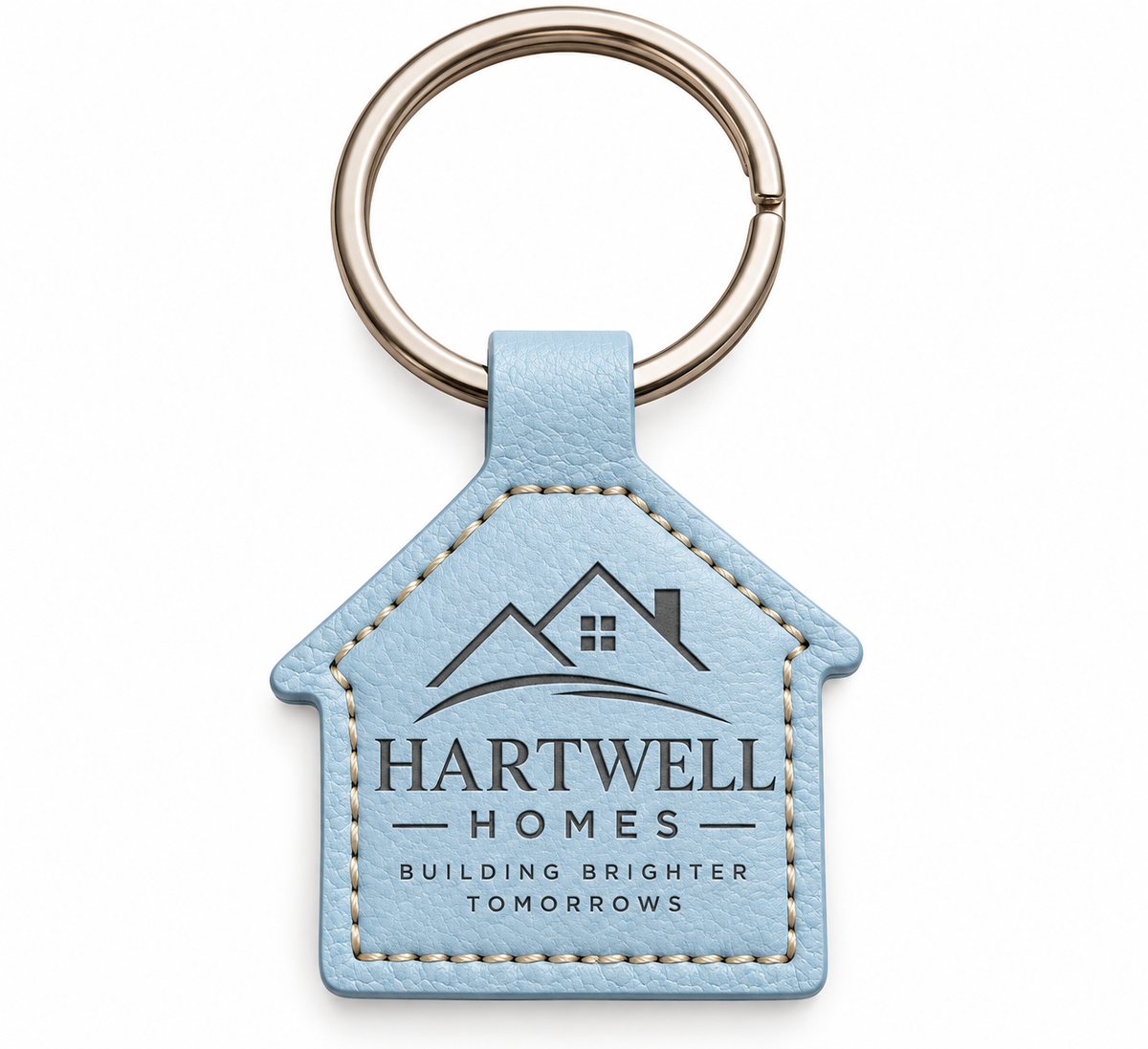 Branded house keyring